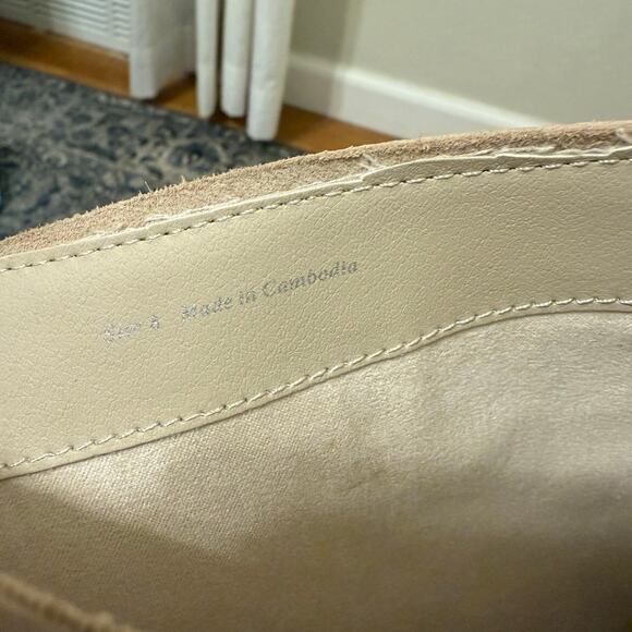 DOLCE VITA Women’s 8 Fynn Block Heel Leather Knee High Boots Cream Leather - Picture 7 of 7